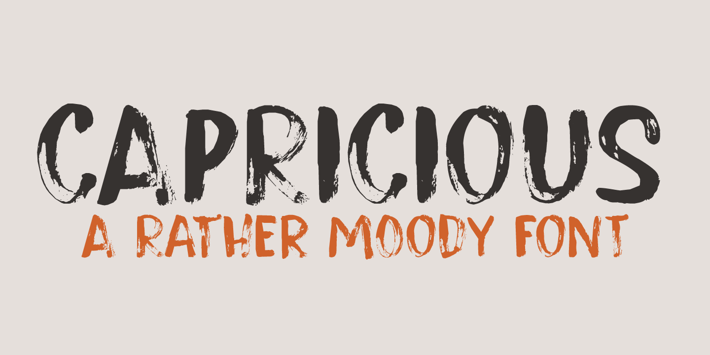 Capricious Italic Font preview